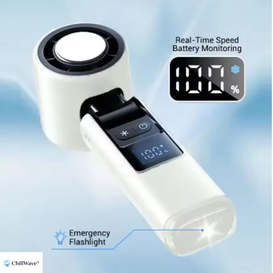 ChillWave™ Pocket IceTech Fan - Powerful Cooling Anywhere You Go